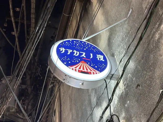 サアカスノ夜の丸看板